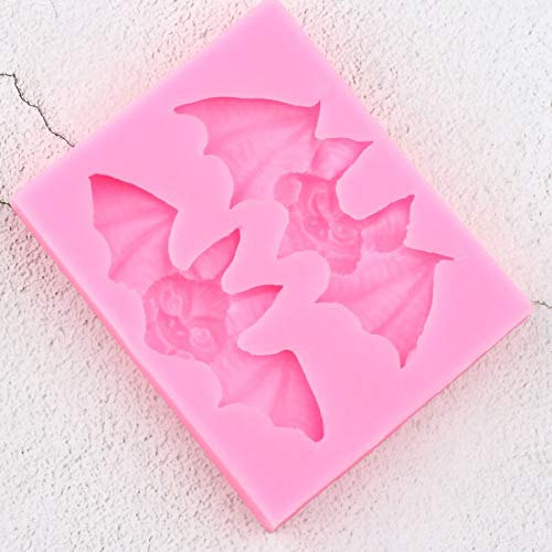 1Pc 3D Craft Halloween Bats Silicone Mold For Diy Crystal Soap Mould Jelly Shots Candy Desserts Gum Paste Fondant Chocolate Ice